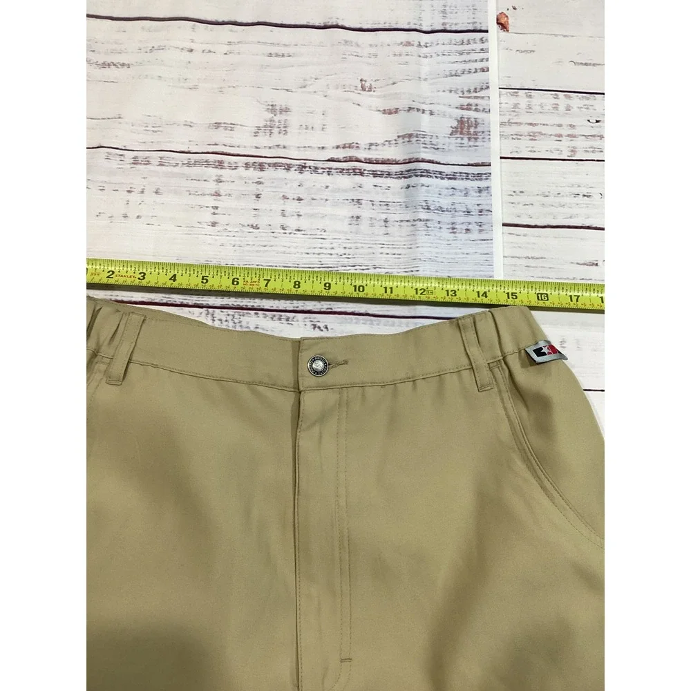 Vintage Y2K Proto Paintball P23 Mens Cargo Shorts XL Khaki Tan Utility Pockets‎